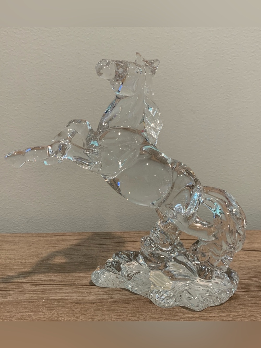 Vtg Princess House 24% Lead Crystal Stallion Horse Figurine Wonders of the Wild